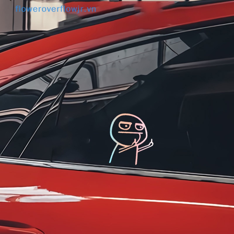 Sticker Họa Tiết Hoạt Hình Vui Nhộn Trang Trí Xe Hơi