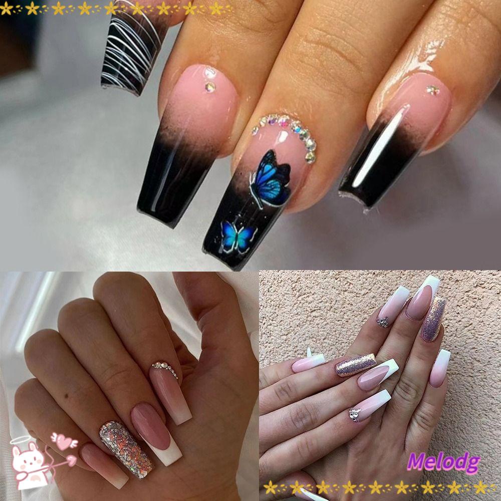 Bộ 24 Móng Tay Giả Che Phủ Toàn Diện DIY