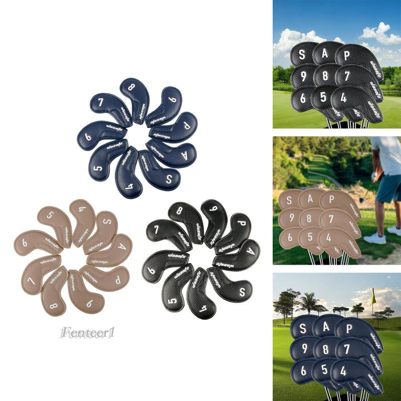 Bộ 9 Vỏ Bọc Đầu Gậy Đánh Golf Bằng Sắt Chuyên Dụng Fenteer1