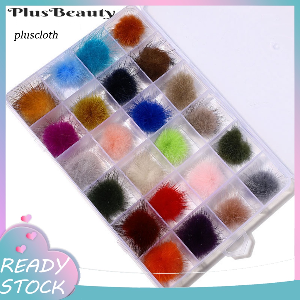 Set 10 / 24 Quả Bông Trang Trí Móng Tay Nghệ Thuật