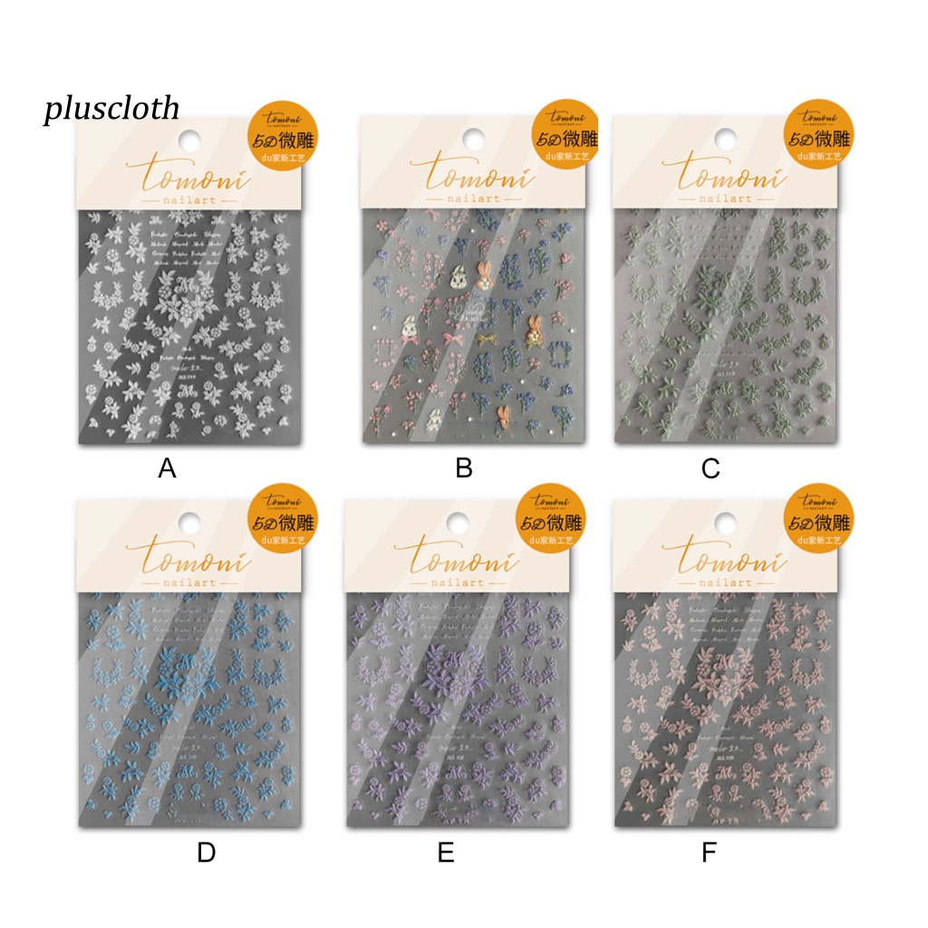 1 Bộ Miếng Dán Móng Tay Nghệ Thuật Tự Dính Hiệu Ứng 3D Không Mùi Lâu Trôi