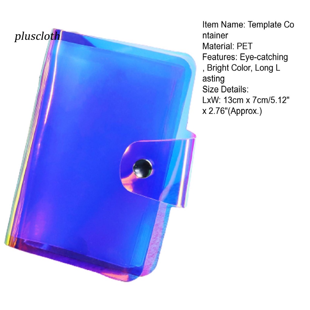 Túi Đựng Mẫu Trang Trí Móng Tay Trong Suốt Nhiều Ngăn Tiết Kiệm Không Gian