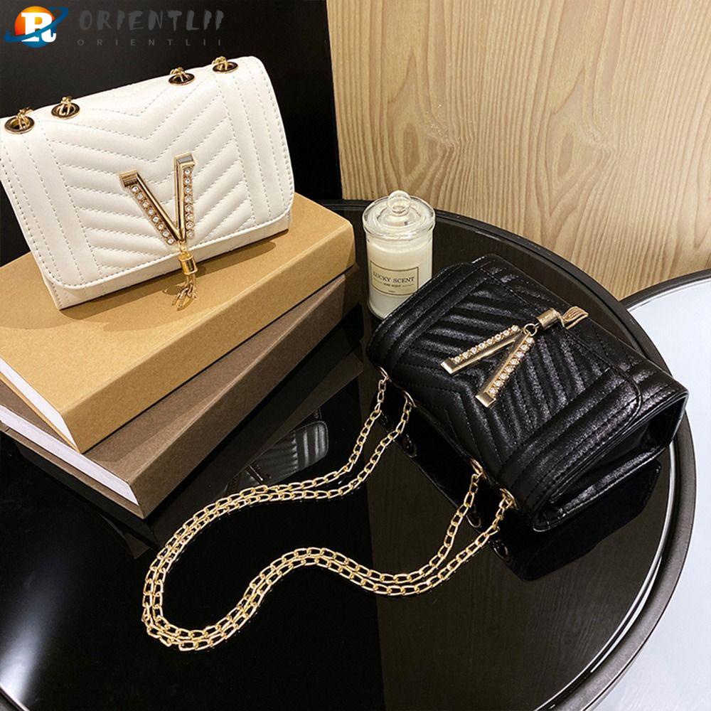 Túi Đeo Chéo Đa Năng Orentlii Đính Kim Sa Lấp Lánh Túi Xách Tay Thiết Kế Giản Dị Thời Trang