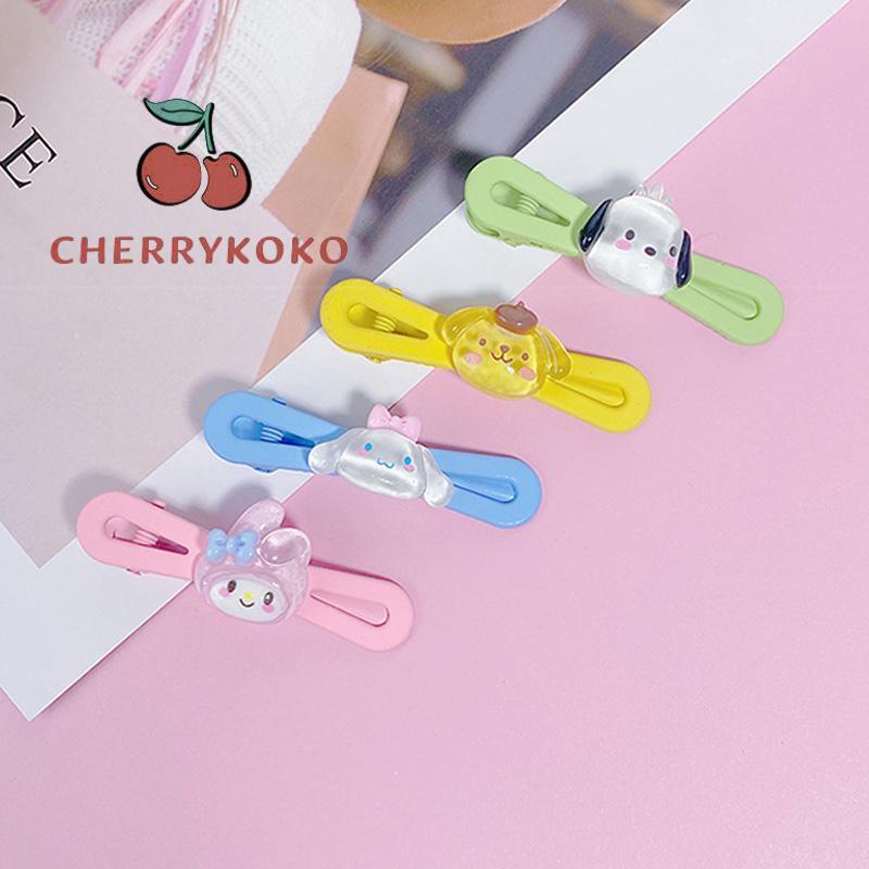 🍒🍒CHERRYKOKO Sanrio Kẹp Tóc Nữ Màu Kẹo Ngọt Phụ Kiện Tóc Hình Chó Dễ Thương Cao Cấp Kẹp Tóc Tính Khí