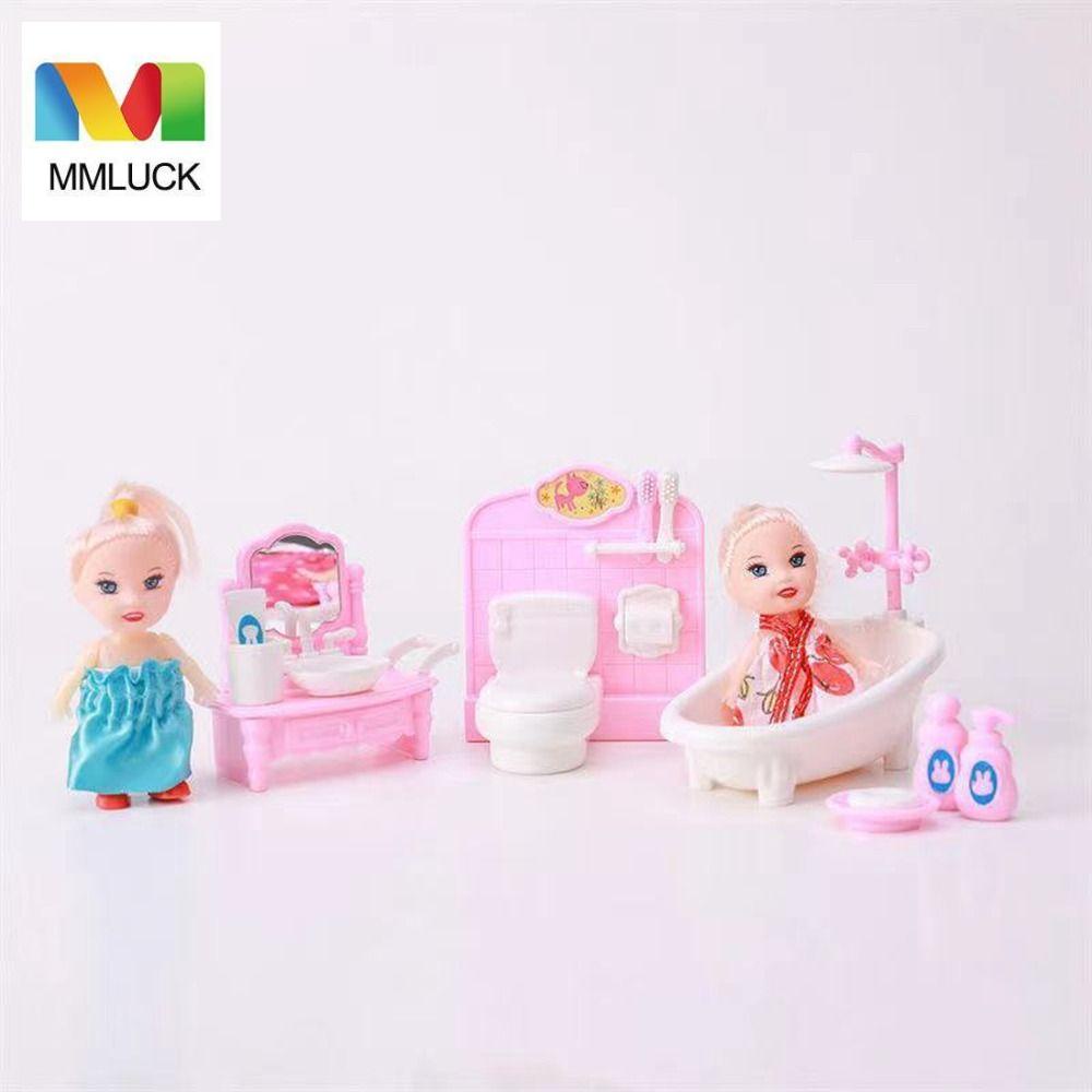 Mô Hình Nội Thất Màu Hồng Dễ Thương Dùng Trang Trí Nhà Búp Bê