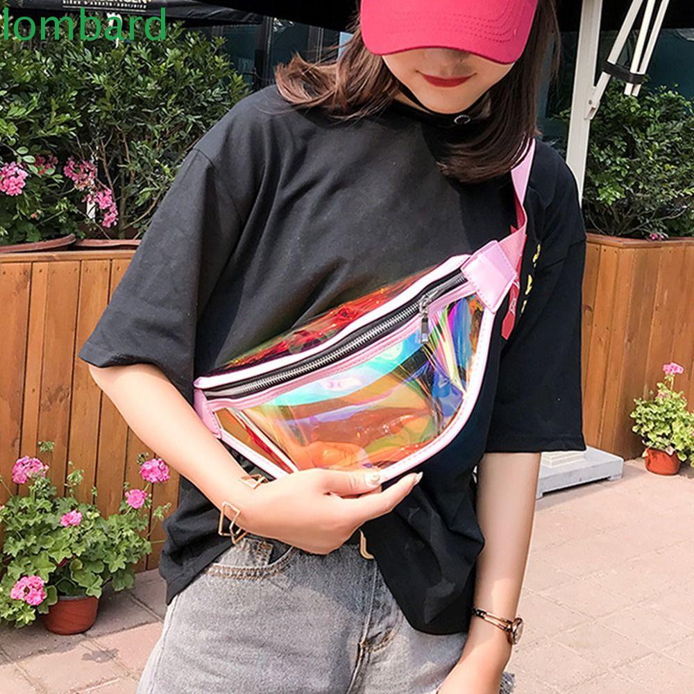 Túi Đựng Tiền Xu Bằng Pvc Trong Suốt Màu Laser Phong Cách Thể Thao Cho Nam Và Nữ