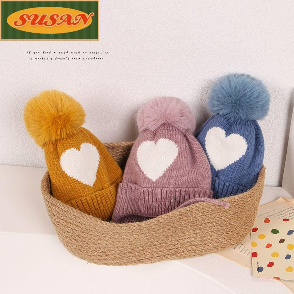 Mũ Len Dày Giữ Ấm Tai Cho Bé