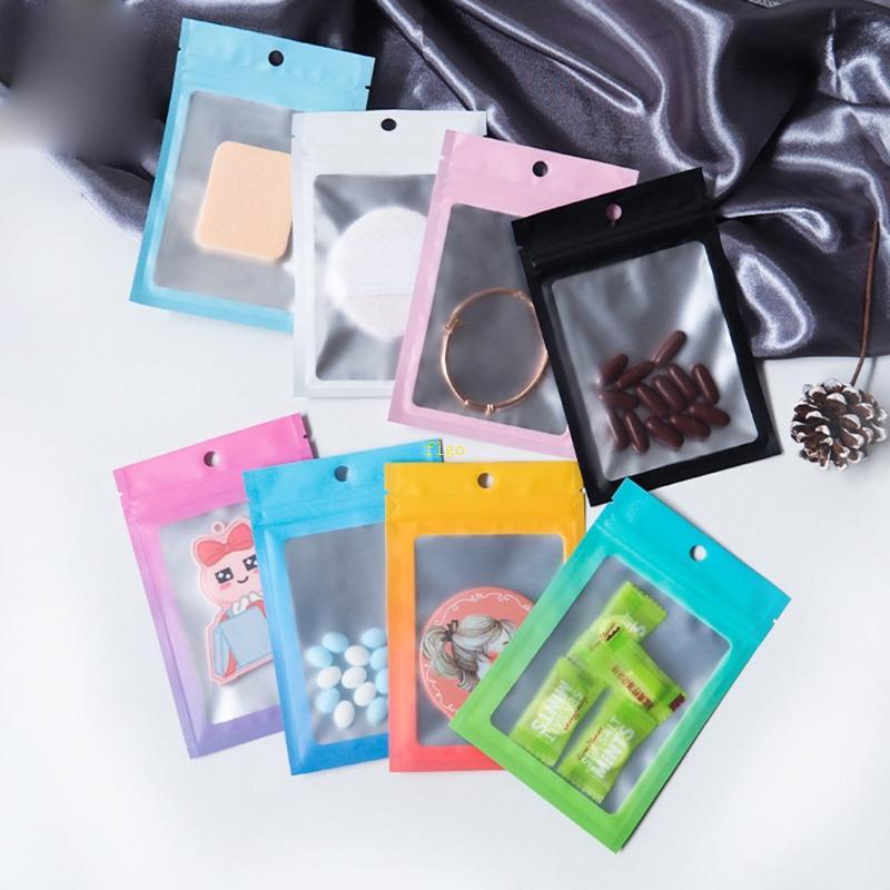 Set 100 Túi Giấy Đựng Thực Phẩm 2 7 x3 9 Mylar Tiện Dụng