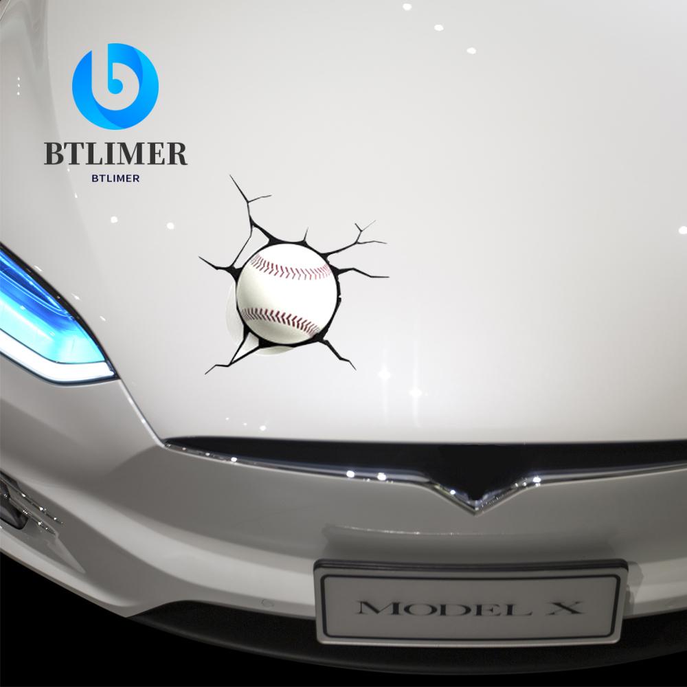 Btlimer Đề Can Tự Động Dán Cửa Sổ Xe Hơi Xe Máy Bóng Chày Sành Điệu