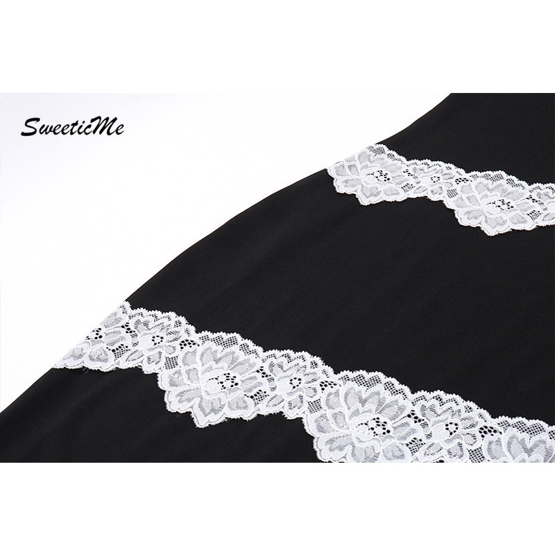 Đầm Hai Dây Dáng Dài Cổ Chữ V Eo Cao Phối Màu Tương Phản Thời Trang Mới 2023 Dành Cho Bạn Nữ