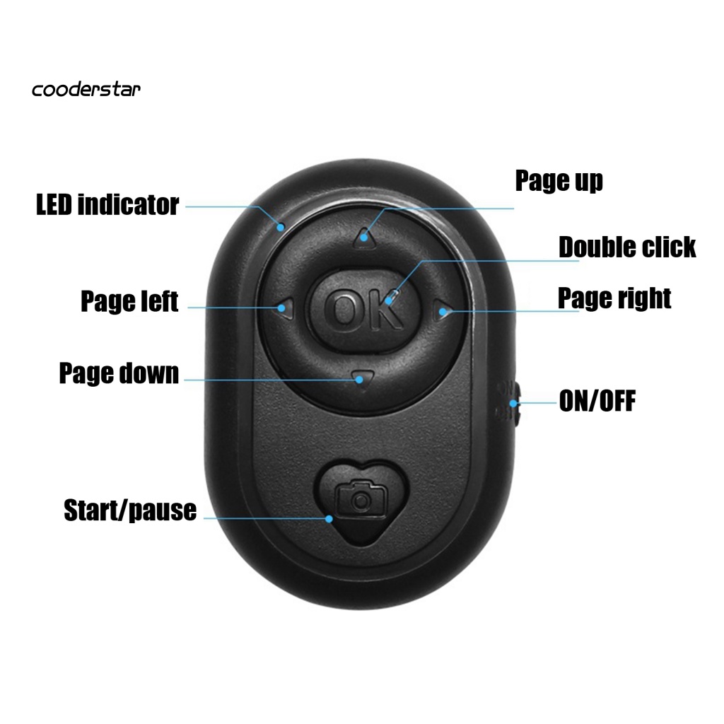 Điều Khiển Từ Xa Không Dây Gọn Nhẹ Cho Đọc Sách Điện Thoại Di Động Chụp Hình Selfie Không Có Trễ
