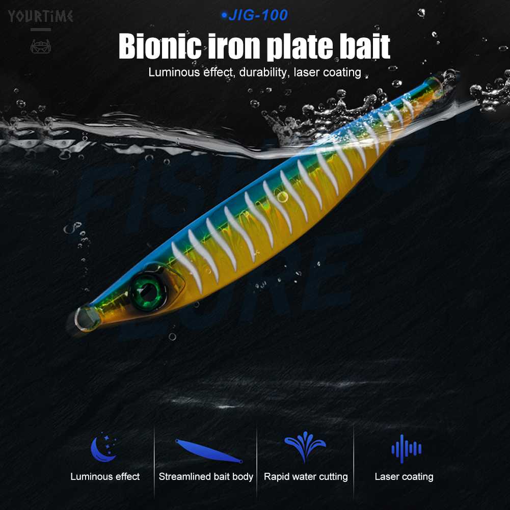 Mồi Câu Cá Giả Bằng Kim Loại Cứng Dạ Quang