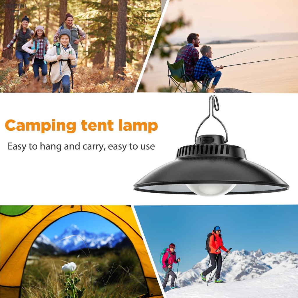 Đèn Sạc USB Chống Thấm Nước Kèm Móc Treo Tiện Dụng Mang Theo Cắm Trại