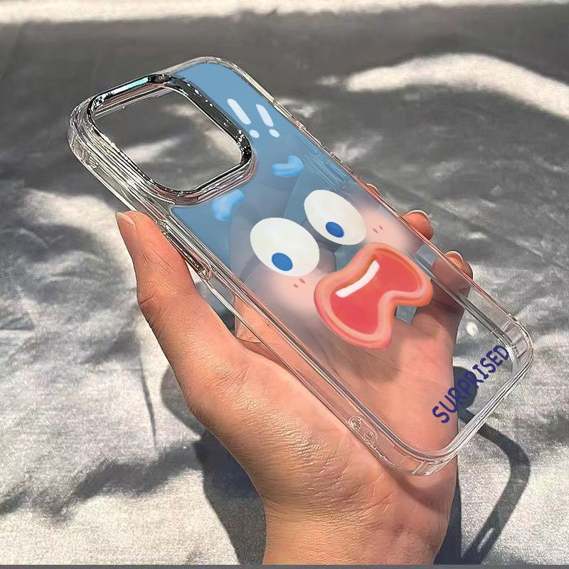 ✅Ốp Điện Thoại Dẻo Họa Tiết Biểu Cảm Gương Mặt Vui Nhộn Chống Sốc Cho Iphone12 max / 118plus 1314pro 7 NA7N