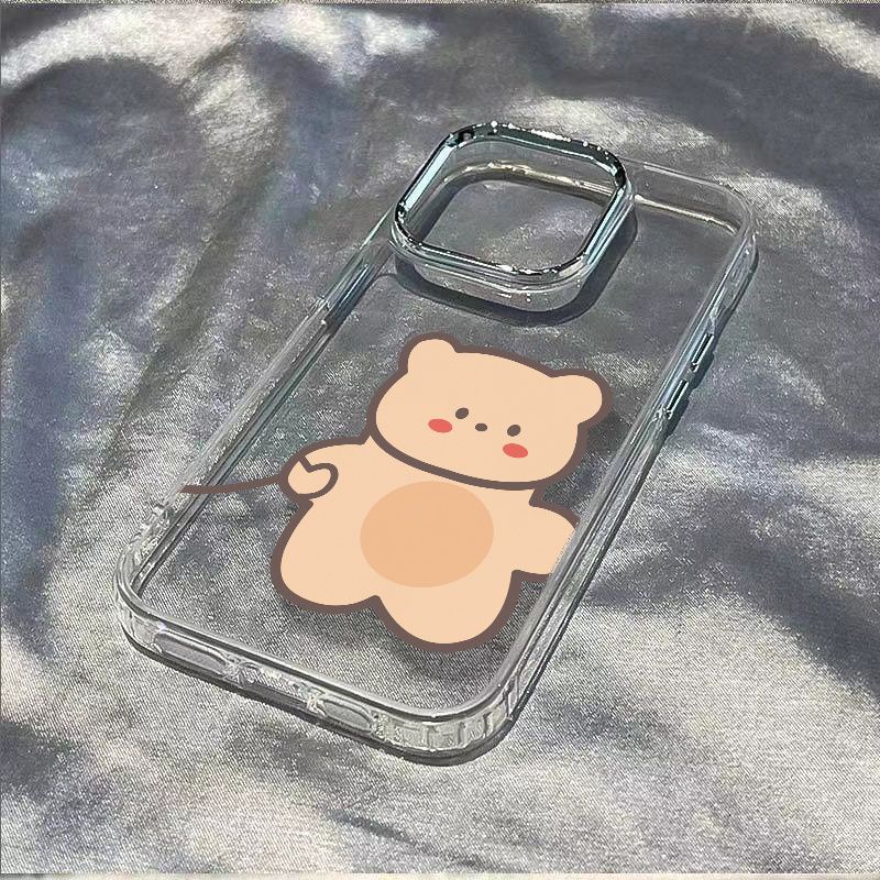 ✅Ốp Điện Thoại Dẻo Họa Tiết Chú Gấu Nhỏ Dễ Thương Chống Sốc Cho iPhone1214pro UFFZ 1113 87 plus
