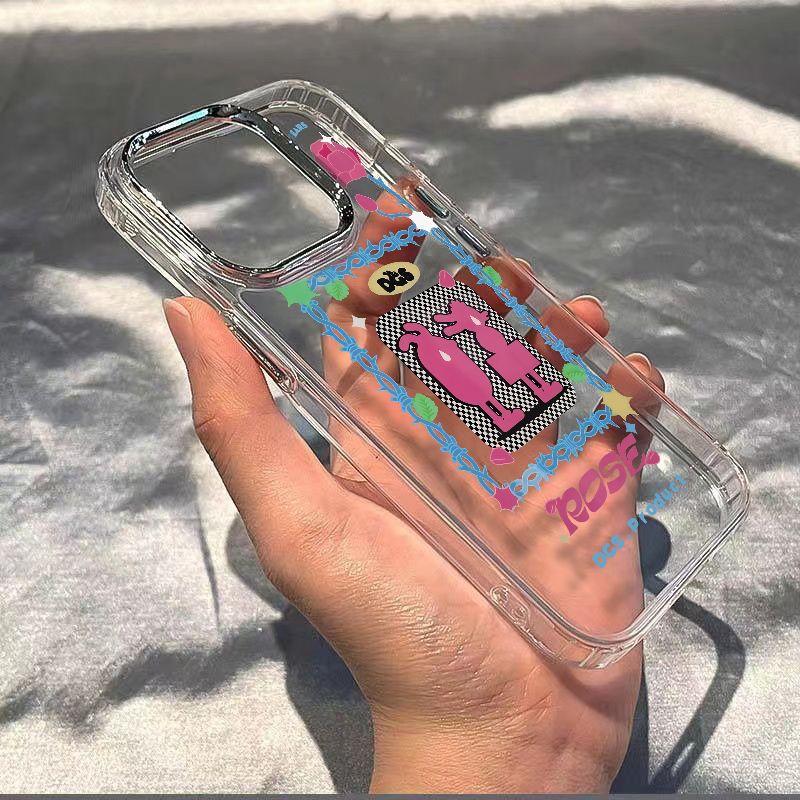 ✅Ốp Điện Thoại Mềm Chống Sốc Họa Tiết Hoa Hồng / Cá Heo Cho Iphone 7 8I 12 1314pro11