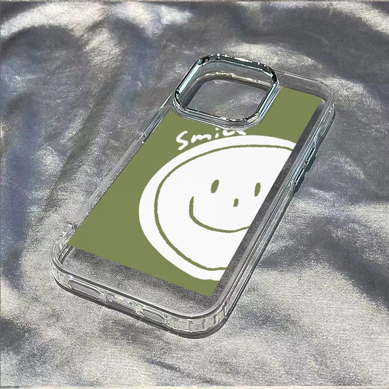 ✅Ốp Điện Thoại Mềm Chống Sốc Họa Tiết Mặt Cười Đơn Giản Cho Apple Iphone 7 12 14 Pro 11 Plus 138 5Mv
