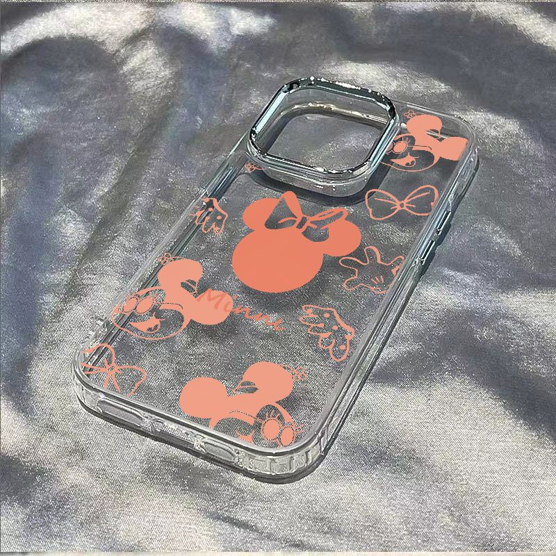 ✅Ốp Điện Thoại Dẻo Họa Tiết Hoạt Hình Minnie Dễ Thương Chống Sốc Cho iPhone12 13 HBL0 7 14pro plus118