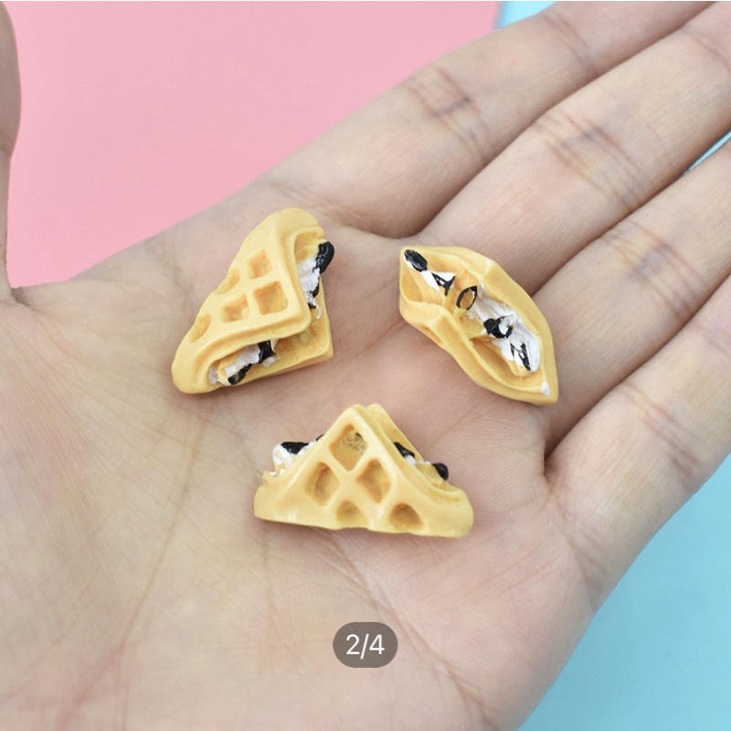 Mô hình Bánh mì phụ kiện trang trí charm slime mini | Mini House