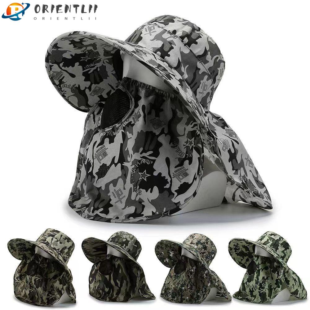 Nón Tai Bèo Vành Rộng Chống Nắng Thời Trang Leo Núi / Câu Cá Ngoài Trời Cho Nam Giới