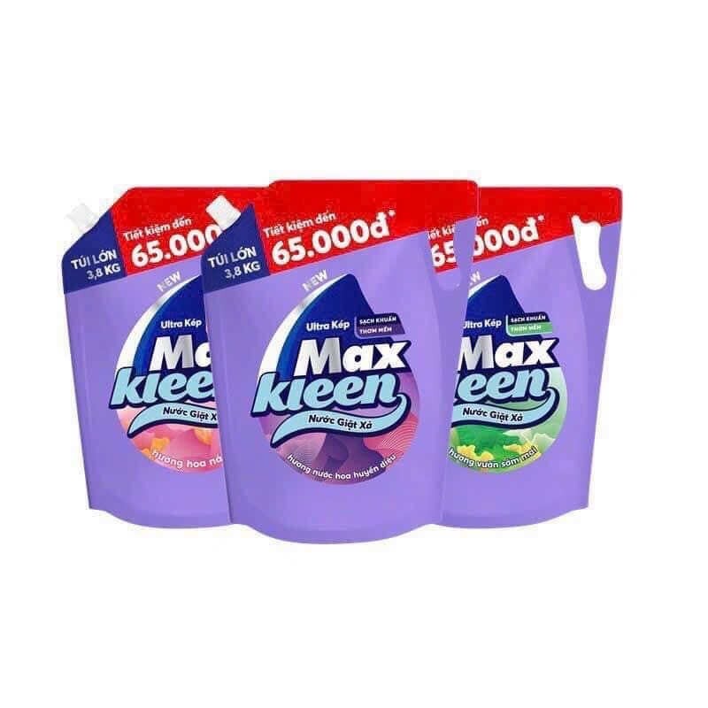 NƯỚC GIẶT XẢ 2 TRONG 1 MAXKLEEN 2,4KG 139ktúiSỨC MẠNH ULTRA KÉPGIẶT MẠNH MẼ, XẢ DỊU ÊM Giải pháp nào vừa mạnh mẽ, lại