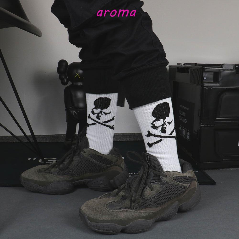 Đôi Vớ Họa Tiết Đầu Lâu Phong Cách Harajuku Thời Trang Cho Nam Và Nữ