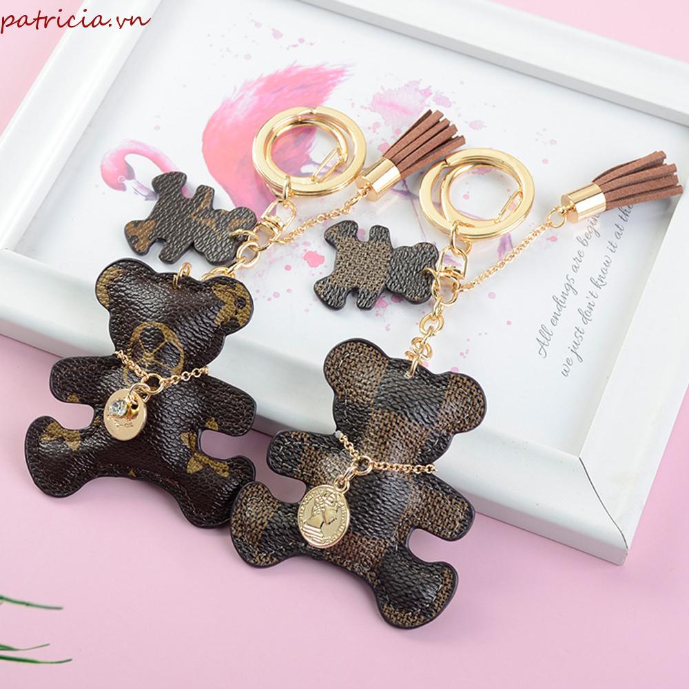 Móc Chìa Khóa Xe Hơi Chất Liệu Cotton Giả Da Đơn Giản