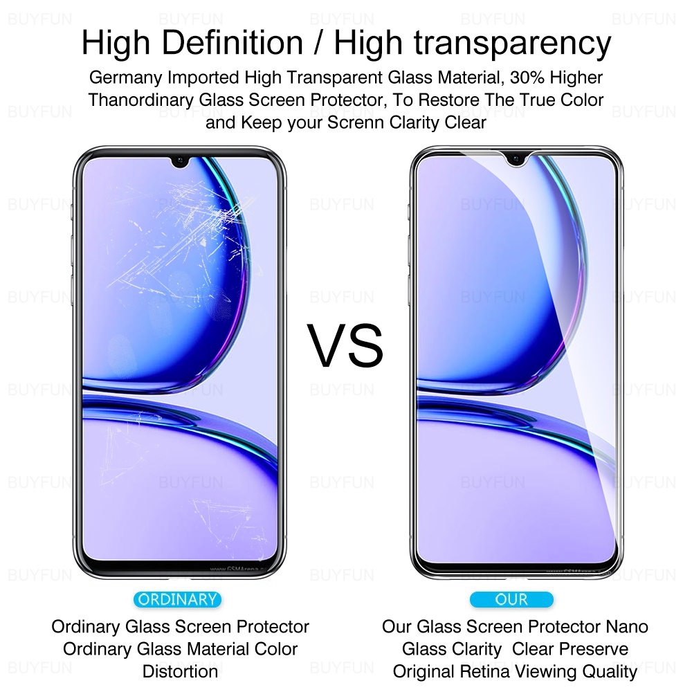 Kính Cường Lực 2-6 Trong 1 HD Bảo Vệ Ống Kính Máy Ảnh Realme C53 4G 6.74 '' 2023 Realmi Realmy C 53 53C RealmeC53
