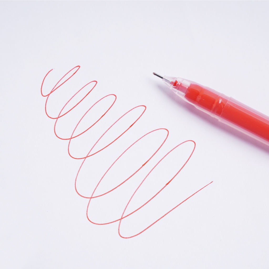 Bút Gel Ngòi 0.5mm Văn Phòng Phẩm PATO Màu Đen Đỏ Xanh B65