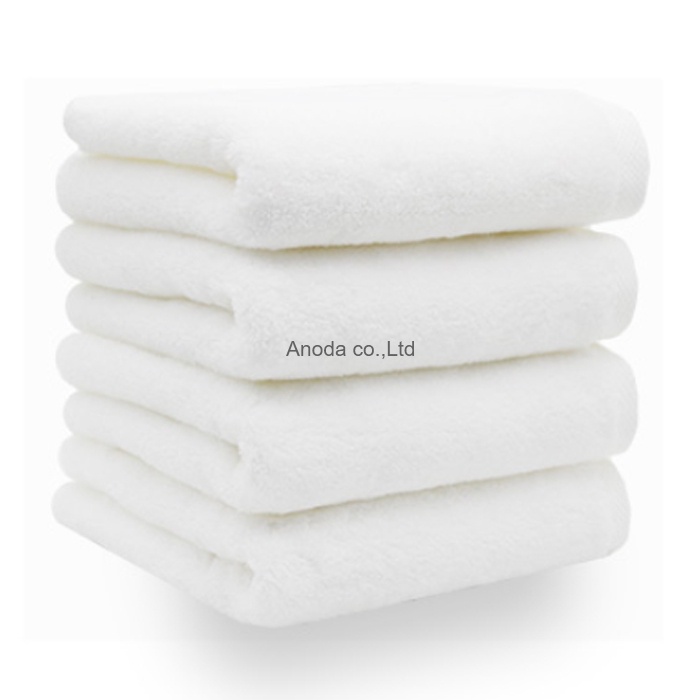 3 Cái Khăn Tắm Cao Cấp Anoda Màu White-Vua Khăn Dùng Cho Gia Đình 100% Cotton sợi chải kỹ Thấm Hút Không Ra Màu-40x80cm