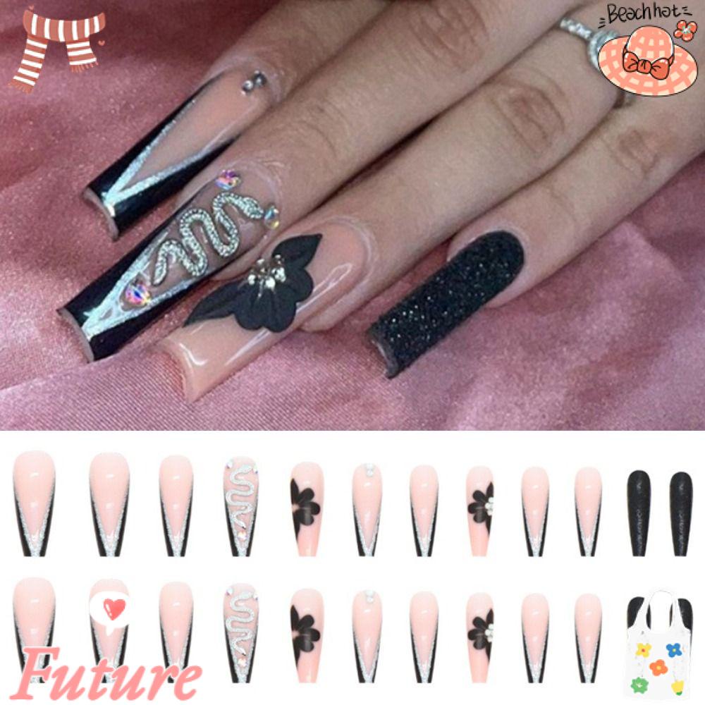 Set 24 Móng Tay Giả Che Phủ Toàn Diện DIY