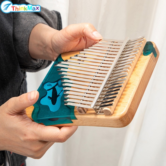 Thinkmax 1 Bộ Đàn Kalimba 21 Phím Gỗ + resin