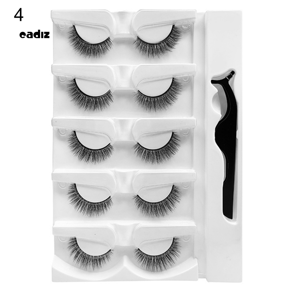 Bộ 5 Cặp Lông Mi Giả Tự Dính Có Thể Tái Sử Dụng