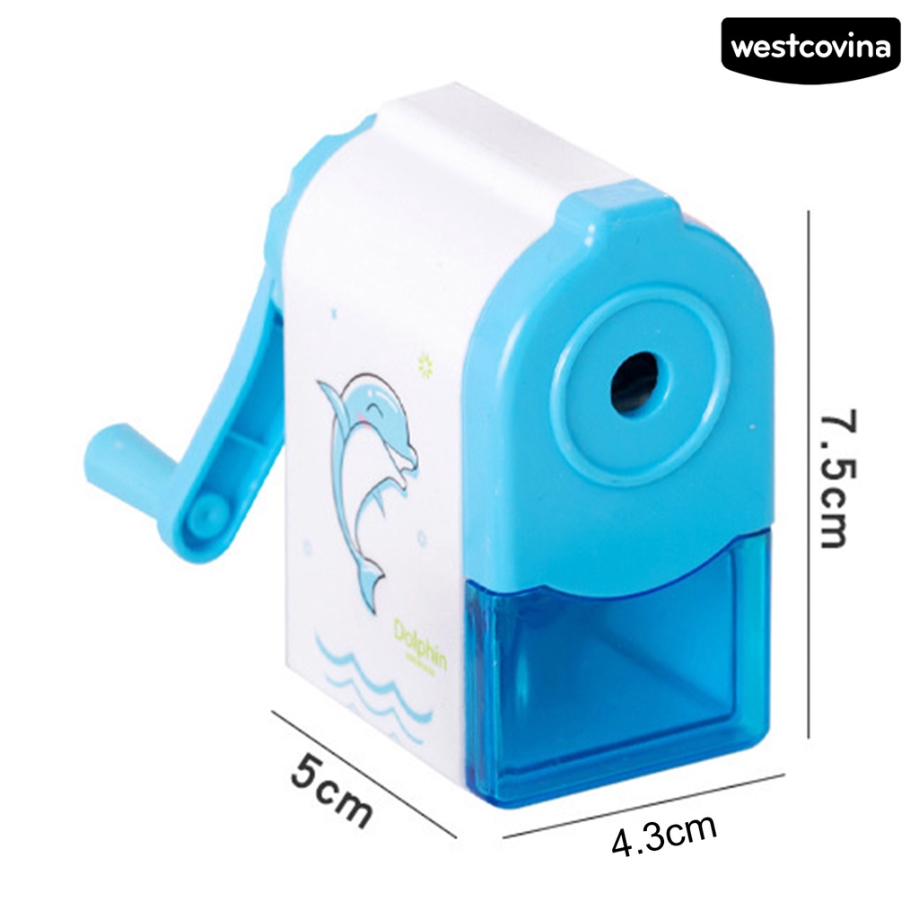 [WSTN]✎Dụng Cụ Gọt Bút Chì Họa Tiết Cá Heo Hoạt Hình Dễ Thương