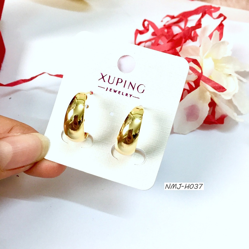 Khuyên Tai Tròn H057 Mạ Vàng Bản Lớn Bền màu Dùng Hàng Ngày