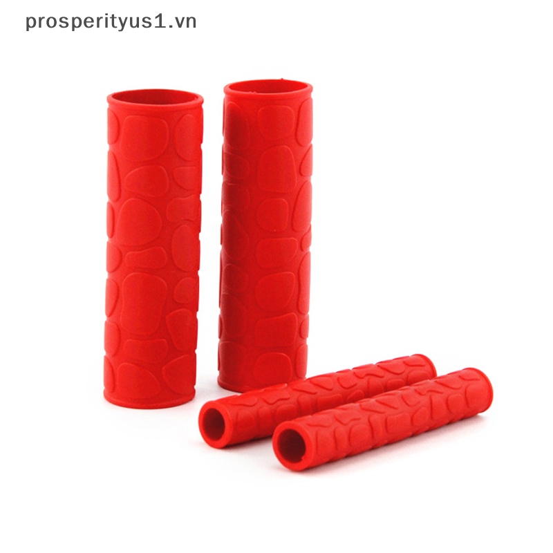 Set 2 Cặp Vỏ Bọc Tay Lái Xe Máy Bằng Cao Su Silicone Chống Trượt