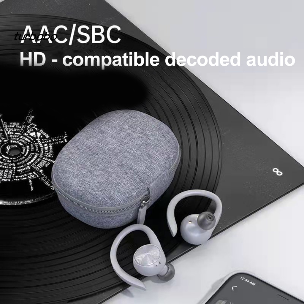 Set 1 Cặp Tai Nghe Bluetooth 5.0 Không Dây Cảm Ứng Vân Tay Màn Hình LED Điện Tử