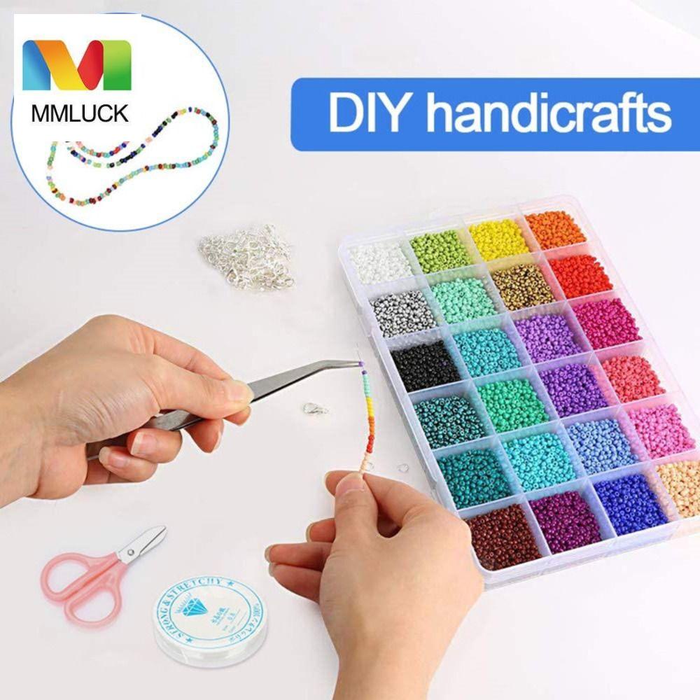 Hạt Thủy Tinh Nhiều Màu Sắc Dễ Thương Dùng Làm Trang Sức DIY