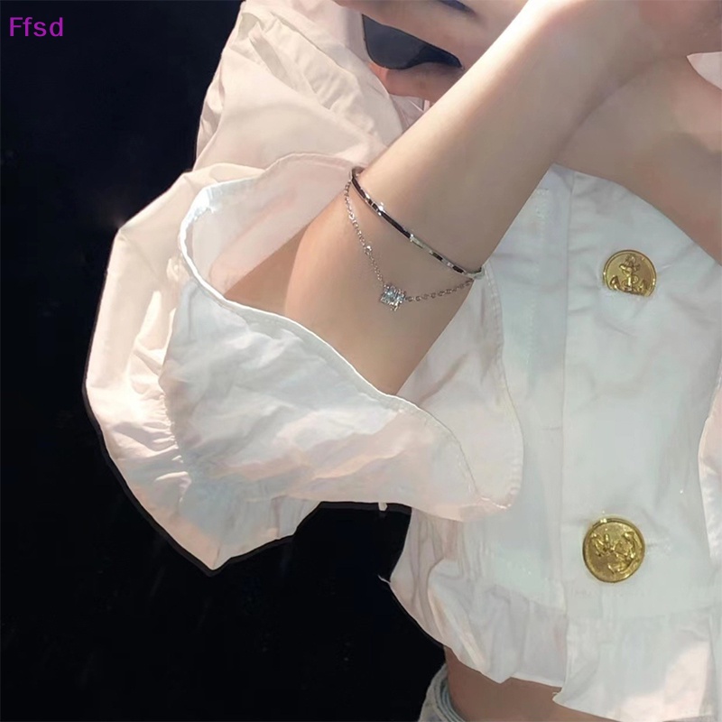 {Ffsd} Vòng Đeo Tay Hai Lớp Dạng Chuỗi Tua Rua Cá Tính Ngọt Ngào Dễ Phối Đồ Cho Bạn Gái * Hàng Bán Chạy