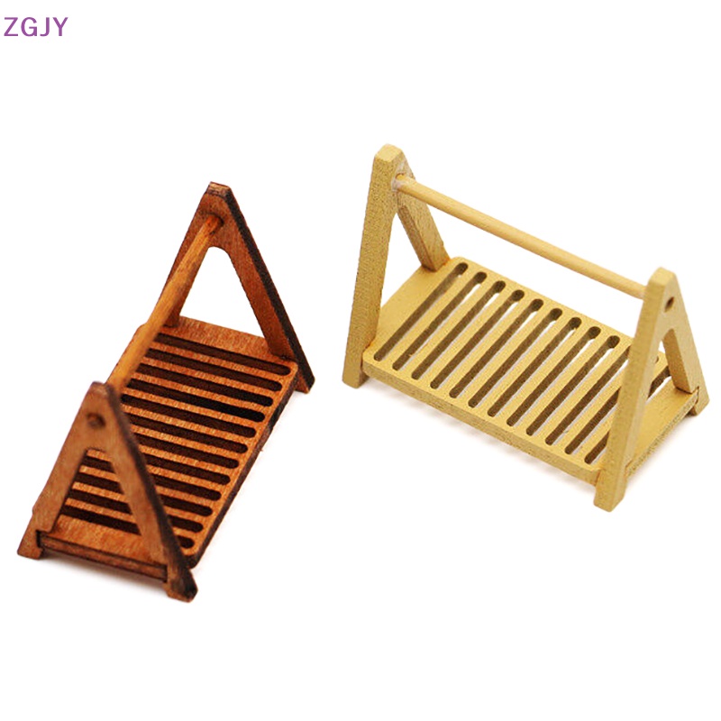 Kệ Hai Tầng Đựng Bánh Mì / Thức Ăn Trang Trí Nhà Búp Bê 1: 12 Mới