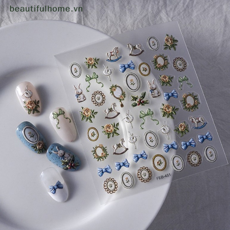 1 Tờ MiếNg DáN Trang Trí MóNg Tay Phong CáCh Bohemia ĐộC ĐáO