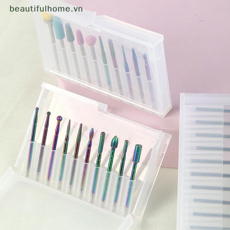 Bộ 10 Mũi Khoan Kim Cương Mài Móng Tay Chuyên Dụng