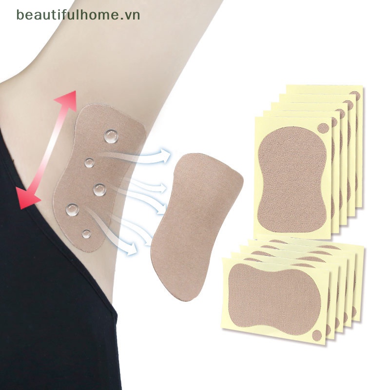 Bộ 3 Miếng Dán Thấm Hút Mồ Hôi Thoáng Khí Tự Dính Cho Vùng Da Dưới Cánh Tay