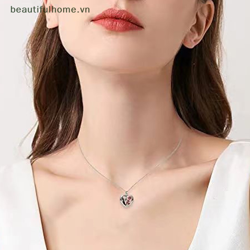 [beautifulhome] Vòng cổ Mặt Hình Trái Tim Đầu Lâu Trái Tim Tinh Tế Cá Nhân Hóa Trang Halloween Giữ Bạn Trong Bàn Tay [beauty]