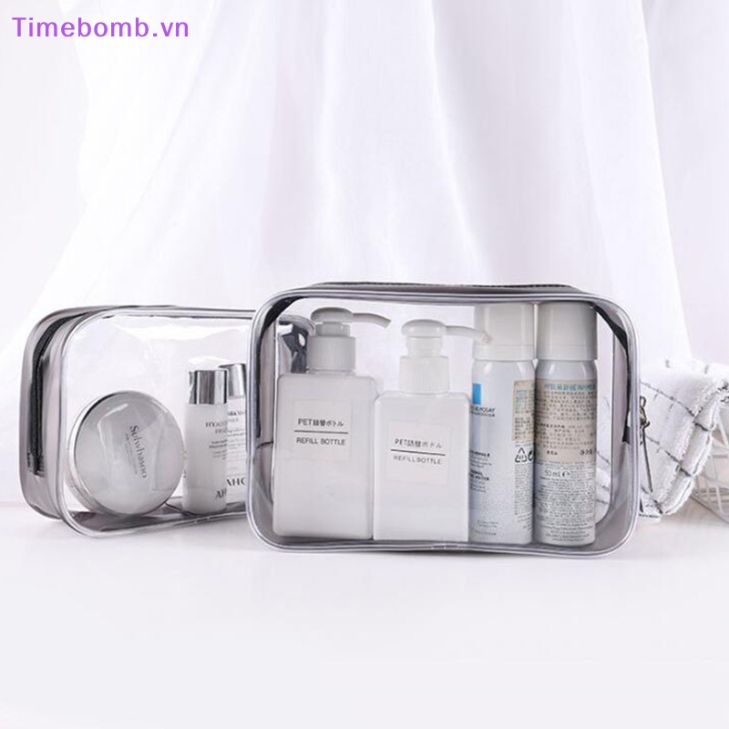 # Túi Đeo Chéo Thời Trang Hàn Cho Nữ # Túi Đựng Mỹ Phẩm Trong Suốt Chống Thấm Nước .