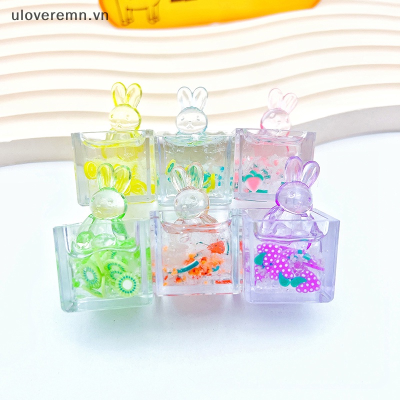 Bộ 2 Đồ trang trí Thỏ Bunny Hoạt Hình Phát Sáng Dùng Trang Trí Tiểu Cảnh