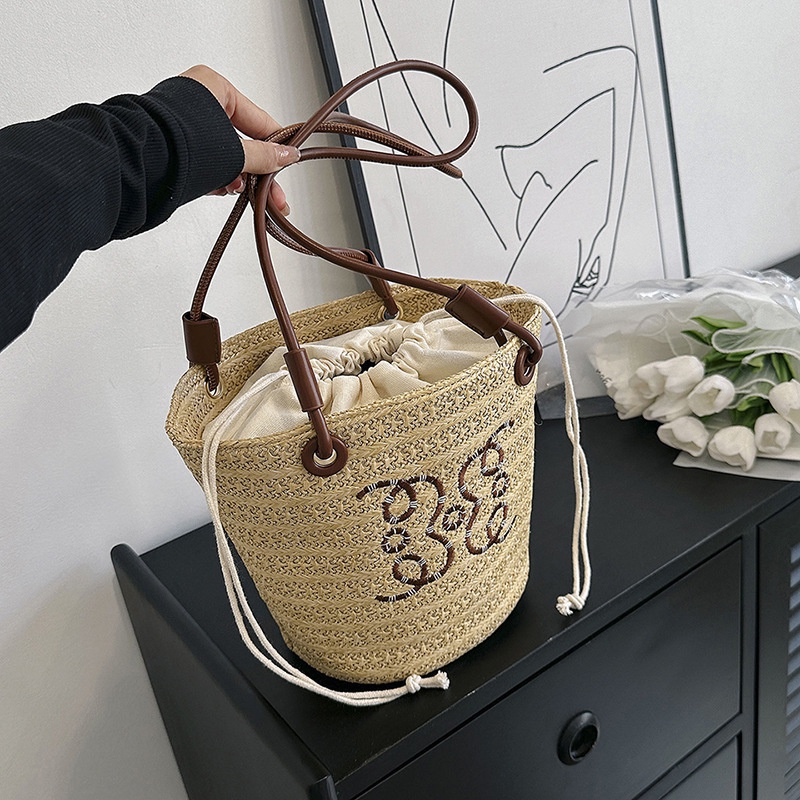 Favour Túi Xách Tote Dệt Rơm Sức Chứa Lớn Phong Cách Mới Cho Nữ