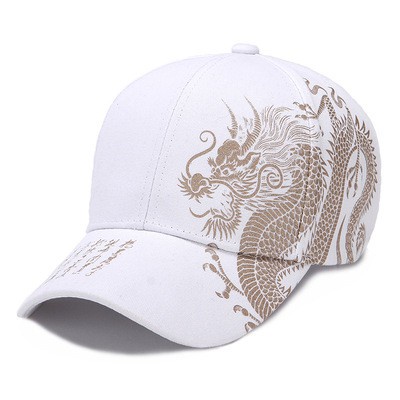 Mũ lưỡi trai THE CAPAL họa tiết rồng phong cách Trung Hoa thời trang cho nam và nữ