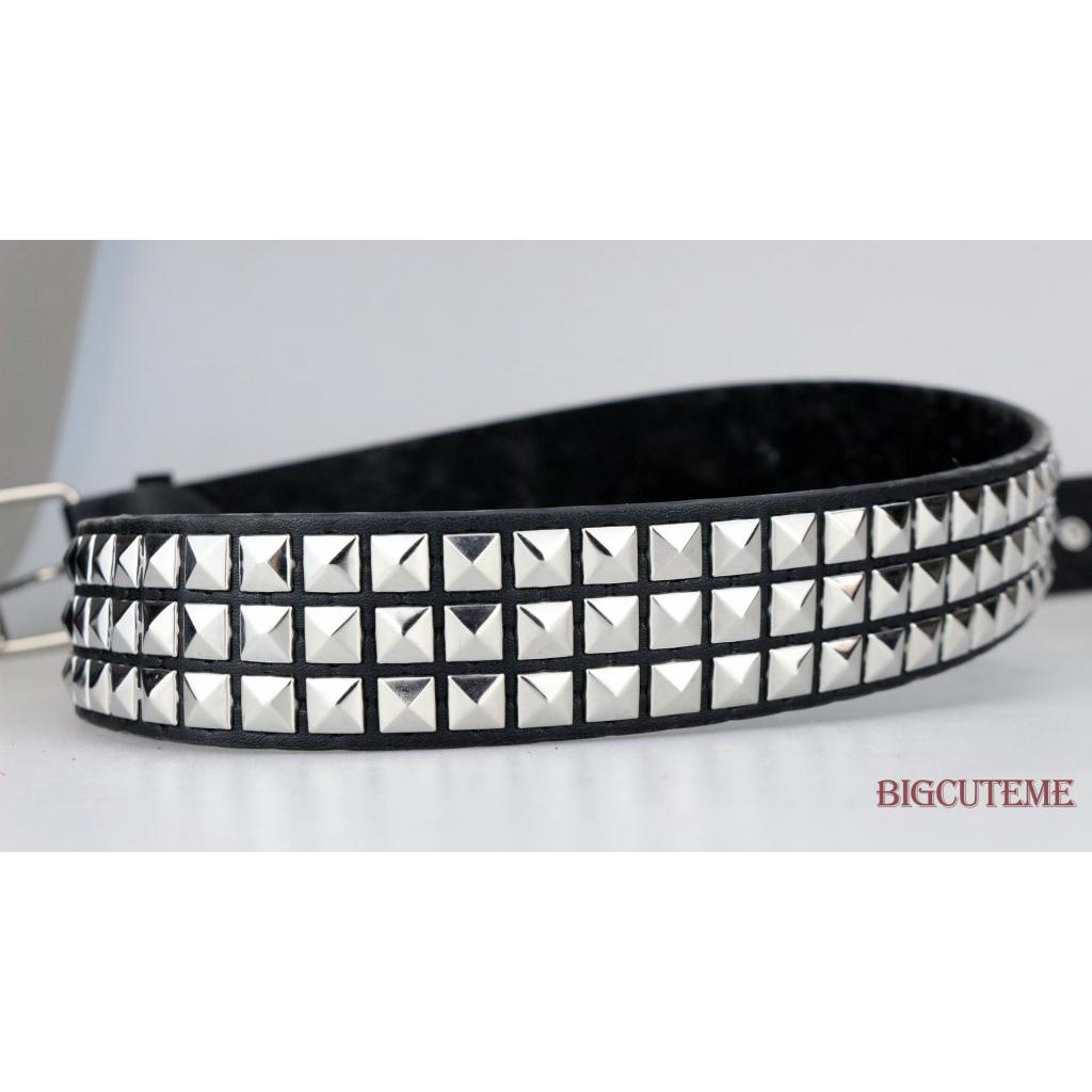 Thắt Lưng Da PU Đính Đinh Tán Có Thể Điều Chỉnh Kích Thước 105 / 115 / 125cm Thời Trang Unisex