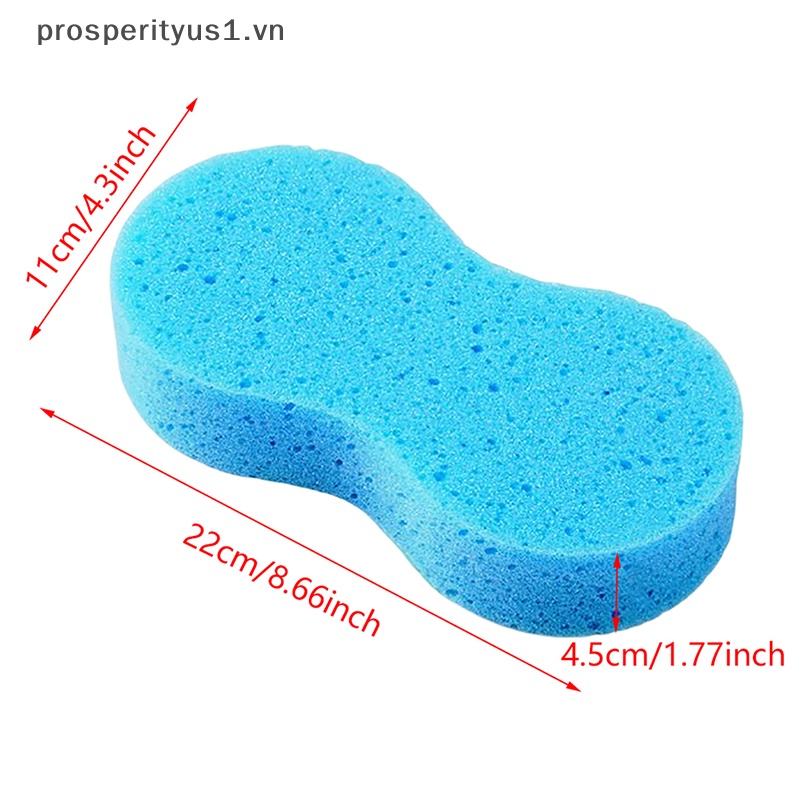 1 [Prosperityus] 3 Mút Rửa Xe Hơi Mật Độ Cao Hình Tổ Ong 8 Hình Dạng [VN]